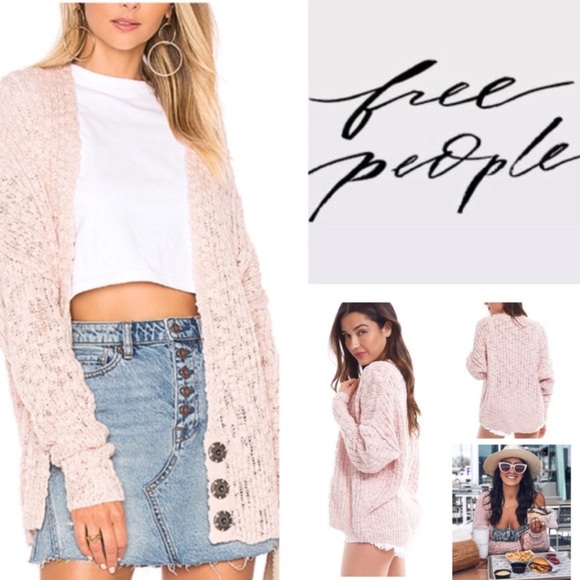 Free People Fun Times OversizedCardigan. NWT.